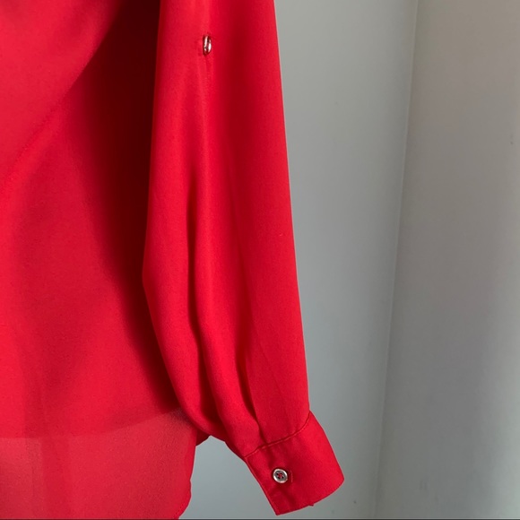 Red & Gold Button down - Picture 5 of 5